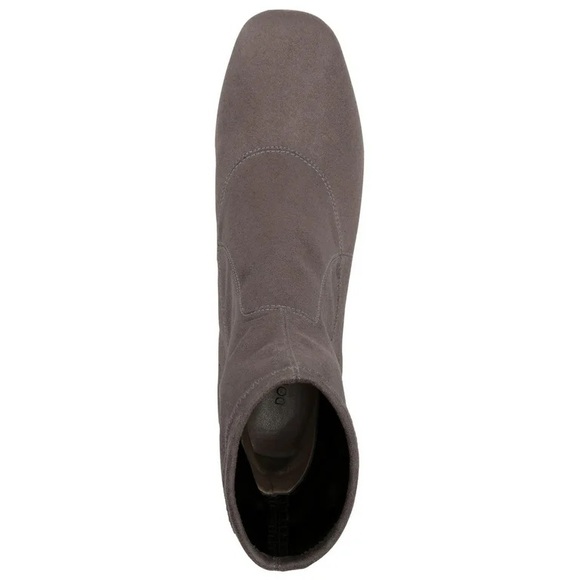 Gisele dark taupe stretch suede boots - Picture 4 of 8